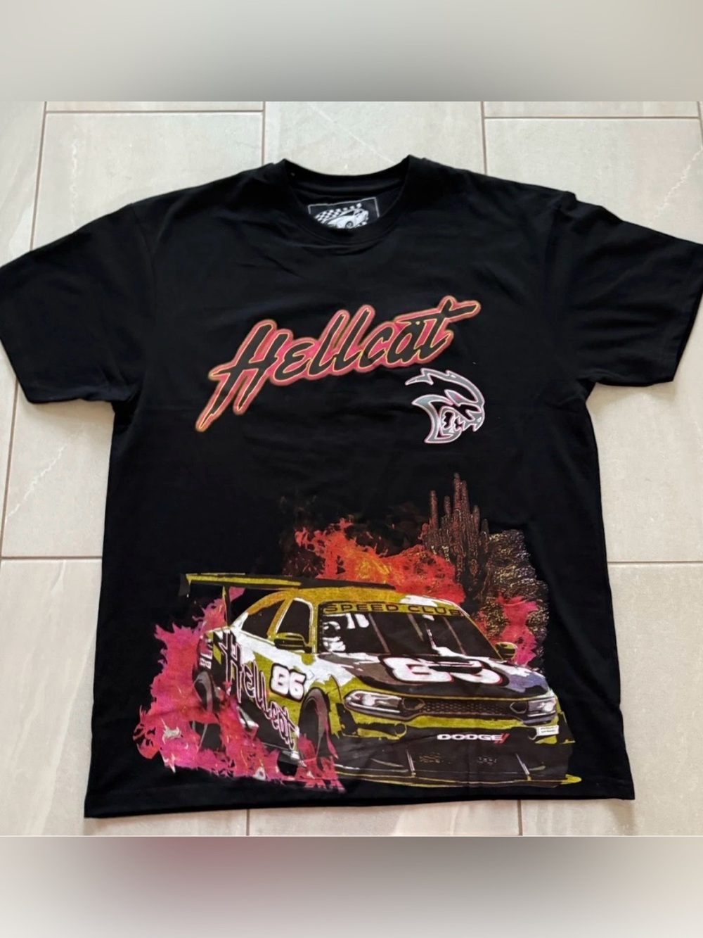 Dodge Hellcat SRT Reason Limit.Edition Graphic T-Shirt NWT XL Black Car Race Tee
